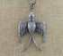Pave Diamond Hawk Bird Pendant, (DP-1275)